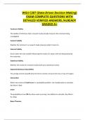 WGU C207 &lpar;Data-Driven Decision Making&rpar; EXAM COMPLETE QUESTIONS WITH DETAILED VERIFIED ANSWERS &sol;ALREADY GRADED A&plus;