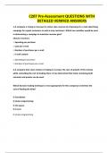 C207 Pre-Assessment QUESTIONS WITH DETAILED VERIFIED ANSWERS