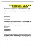 C207 Pre-Assessment QUESTIONS WITH DETAILED VERIFIED ANSWERS