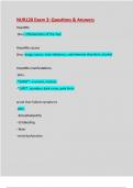 Exam 3 &rpar;NUR 120 Exam 3&colon; Questions & Answers&colon; Updated A&plus; Guide  Solution