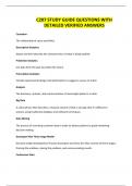 C207 STUDY GUIDE QUESTIONS WITH DETAILED VERIFIED ANSWERS
