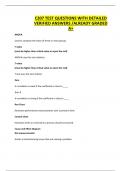 C207 TEST QUESTIONS WITH DETAILED VERIFIED ANSWERS &sol;ALREADY GRADED A&plus;
