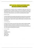 C207 ACTUAL EXAM QUESTIONS WITH DETAILED VERIFIED ANSWERS