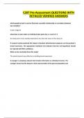 C207 Pre-Assessment QUESTIONS WITH DETAILED VERIFIED ANSWERS