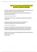 C207 Pre-Assessment QUESTIONS WITH DETAILED VERIFIED ANSWERS