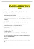 C207 0A REVIEW EXAM QUESTIONS WITH DETAILED VERIFIED ANSWERS &vert;ALREADY PASSED
