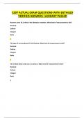 C207 ACTUAL EXAM QUESTIONS WITH DETAILED VERIFIED ANSWERS &vert;ALREADY PASSED