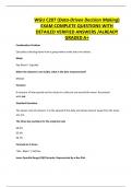 WGU C207 &lpar;Data-Driven Decision Making&rpar; EXAM COMPLETE QUESTIONS WITH DETAILED VERIFIED ANSWERS &sol;ALREADY GRADED A&plus;