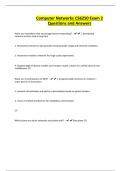 Computer Networks -CS6250 Exam 2 Questions and Answers