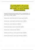 CPSI EXAM NEWEST 2025 ACTUAL EXAM COMPLETE 104 QUESTIONS AND CORRECT DETAILED ANSWERS &lpar;VERIFIED ANSWERS&rpar;