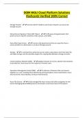 D084 WGU Cloud Platform Solutions Flashcards Verified 100&percnt; Correct