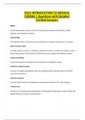 D521 INTRODUCTION TO MEDICAL CODING &vert; Questions with Detailed Verified Answers