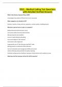 D521 - Medical Coding Test Questions with Detailed Verified Answers