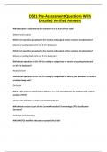 D521 Pre-Assessment Questions With Detailed Verified Answers