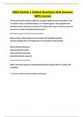 D662 Section 1 Guided Questions with Answers 100&percnt; Correct