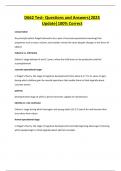D662 Test- Questions and Answers&vert;2025 Update&vert;100&percnt; Correct