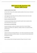D662 Study Guide Questions with Answers 100&percnt; Correct