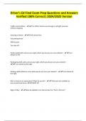 Driver's Ed Final Exam Prep Questions and Answers Verified 100&percnt; Correct&vert; 2024&sol;2025 Version