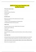 DHYG III Final exam Questions and Verified Answers