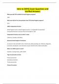 Intro to DHYG Exam Questions and Verified Answers