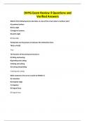 DHYG Exam Review ll Questions and Verified Answers