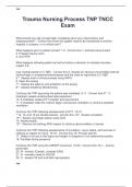 Trauma Nursing Process TNP TNCC Exam 