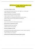 DHYG Exam Study Guide&plus;Questions and Verified Answers