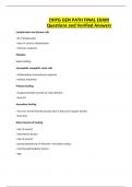 DHYG GEN PATH FINAL EXAM Questions and Verified Answers
