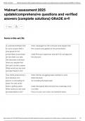 Walmart assessment 2025 update&vert;comprehensive questions and verified answers &lpar;complete solutions&rpar; GRADE A&plus;&excl;&excl;