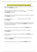 BIO 100 EXAM 2 UPDATED QUESTIONS AND ANSWERS