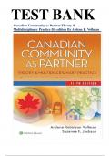 Test Bank for Canadian Community as Partner Theory & Multidisciplinary Practice 5th edition By Ardene R&period; Vollman&comma; All chapters&comma; latest update