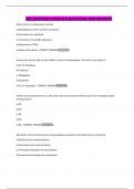 BIO 100 EXAM 3 UPDATED QUESTIONS AND ANSWERS