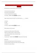 BIOLOGY 100 QUIZ 2 CHAPTER 4&comma; 11 UPDATED QUESTIONS AND ANSWERS