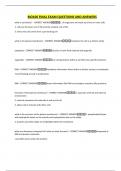 BIO100 BUNDLED EXAM QUESTIONS AND CORRECT ANSWERS