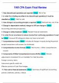 FAR CPA Exam Final Review Question and answers latest update&lpar;2025&sol;2026&rpar;