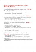 BRMP Certification Exam Questions And Well  Elaborated Solutions