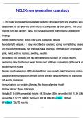 Next Generation NCLEX &lpar;NGN&rpar; Case Study with Solutions &lpar;All Case Studies Included&rpar; &lpar;2025&sol;2026&rpar;