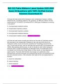 BIO 322 Patho Midterm Latest Update 2025-2026 Exam 45 Questions with 100&percnt; Verified Correct Answers Guaranteed A&plus;