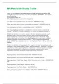NH Pesticide Study Guide Questions and Answers&vert;2025 Update&vert;100&percnt; Correct&period;