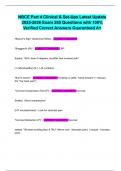 NBCE Part 4 Clinical & Set-Ups Latest Update 2025-2026 Exam 280 Questions with 100&percnt; Verified Correct Answers Guaranteed A&plus;
