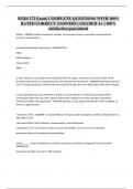 NURS 172 Exam&vert; COMPLETE QUESTIONS WITH 100&percnt; RATED CORRECT ANSWERS &vert; GRADED A&plus; &vert; 100&percnt; satisfaction guaranteed