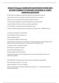 NURS 172 Exam&vert; COMPLETE QUESTIONS WITH 100&percnt; RATED CORRECT ANSWERS &vert; GRADED A&plus; &vert; 100&percnt; satisfaction guaranteed