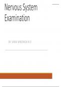 Nervous System Examination