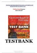TEST BANK FOR Gerontological Nursing Tenth&comma; North American Edition by Charlotte Eliopoulos  ISBN&colon; 978-1975161002  ALL CHAPTERS COVERED  COMPLETE GUIDE  100&percnt;  VERIFIED  A&plus; GRADE ASSURED&excl;&excl;&excl;&excl;NEW LATEST UPDATE&excl;&excl;&excl;&excl;&excl;GUARANTEED PASSING&excl;&excl;&excl;&excl;