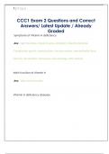 CCC1 Exam 2 Questions and Correct  Answers&sol; Latest Update &sol; Already  Graded