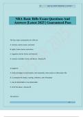 NRA Basic Rifle Exam Questions And Answers &vert;Latest 2025 &vert; Guaranteed Pass