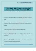 NRA Basic Rules Exam Questions And Answers &vert;Latest 2025 &vert; Guaranteed Pass