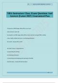 NRA Instructors Class&period; Exam Questions And Answers &vert;Latest 2025 &vert; Guaranteed Pass