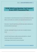NURS 3036 Exam Questions And Answers &vert;Latest 2025 &vert; Guaranteed Pass