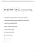 Bio 112 ECPI study CH1 human anatomy Exam Questions and Answers